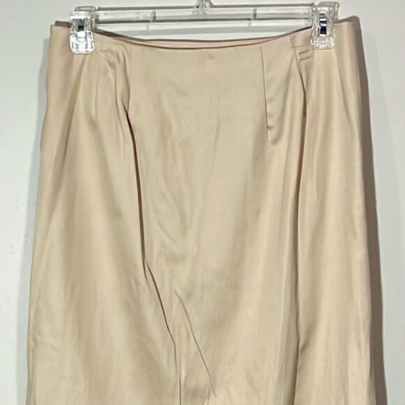 Beaded Khaki Skirt By Pursuits Ltd. Size 10. - Picture 5 of 7